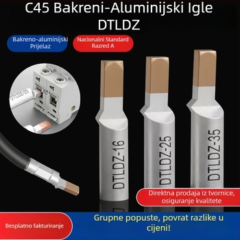Bakreno-aluminijski prijelazni pinovi za terminalni blok, 10/16/25/35/50 mm²