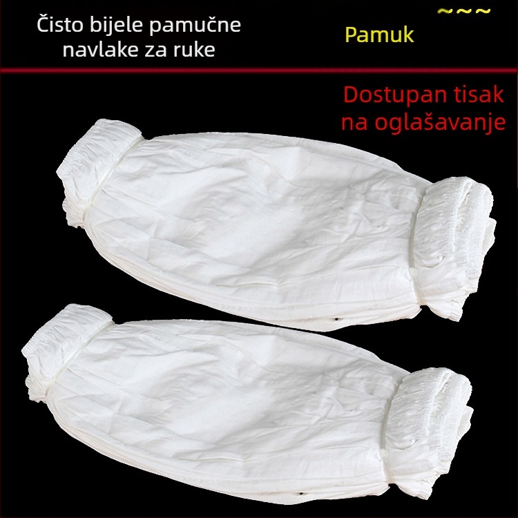 Bijele navlake za rukave od pamuka za ugostiteljstvo