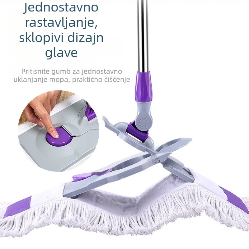 55×65 cm mikrovlakneni ravni mop za čišćenje velikih površina, kućna upotreba