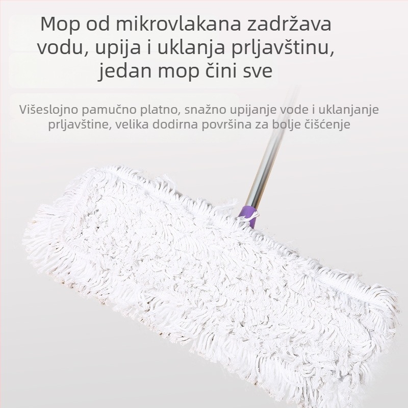 55×65 cm mikrovlakneni ravni mop za čišćenje velikih površina, kućna upotreba