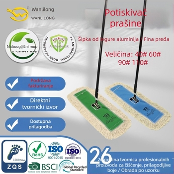 Wanli Dragon mop za prašinu, velikog formata, zamjenjiva glava, izdržljiv, bez dlačica, za radionice i komercijalnu upotrebu