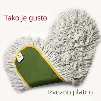 Ploška glava plosnatog mopa s zamjenjivom pamukom krpom za prašinu, duljina 60/80/90/110 cm