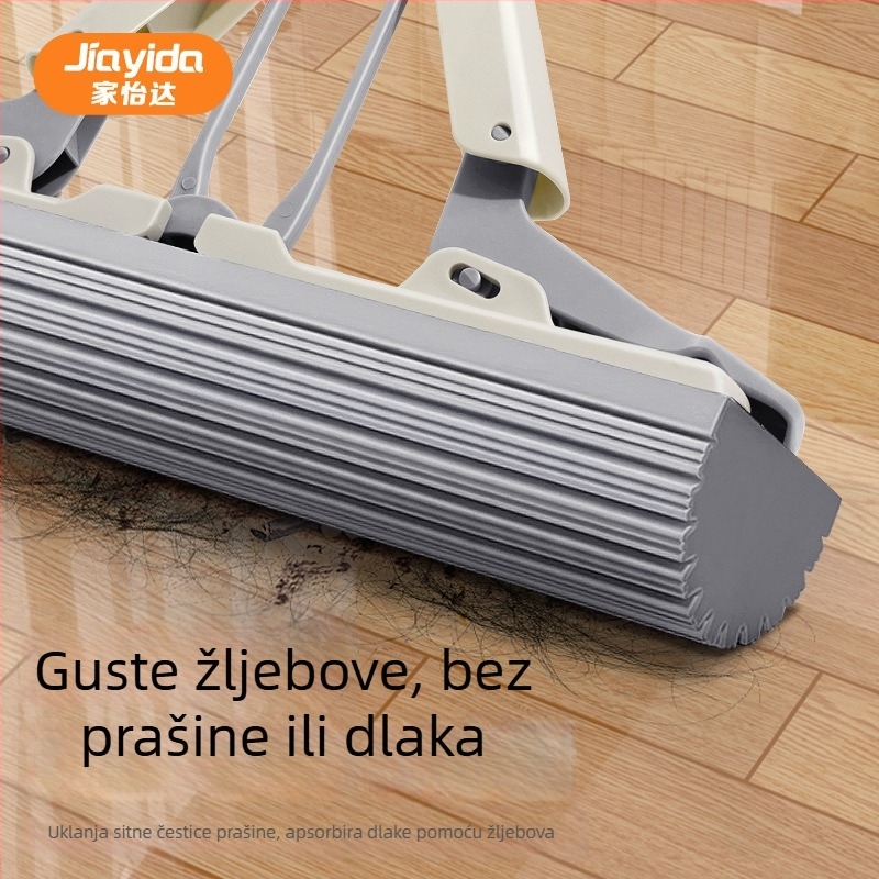 Jiayida beškontaktni spužasti mop, sklopivi, potpuno pokriće, visoko upijajuća spužva