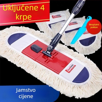 IStar Veliki ravni mop za drvene podove s pamukovom krpom