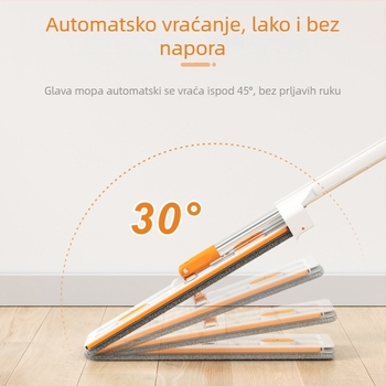 42 cm plosnati mop, suho i mokro dvostruka uporaba, velika glava