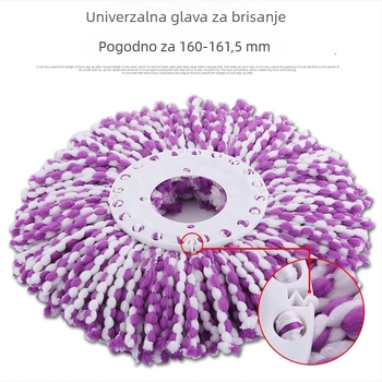 Višenamjenska mop glava – univerzalna zamjena, kompatibilna s 160–161,5 mm