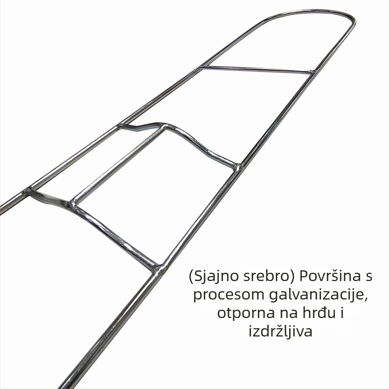 Okvir od nehrđajućeg čelika 304 za plosnati mop, s zamjenskom glavom, univerzalna kompatibilnost, duljine 40/60/90/100 cm