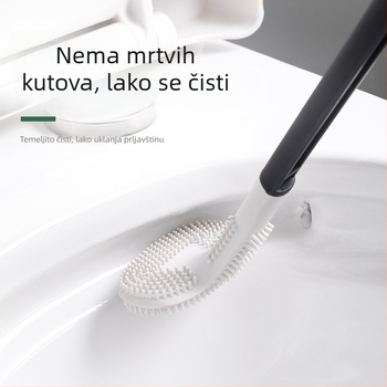 Silikonska zidna četka za wc za kupaonicu – bez mrtvih kutova, novi model 2024