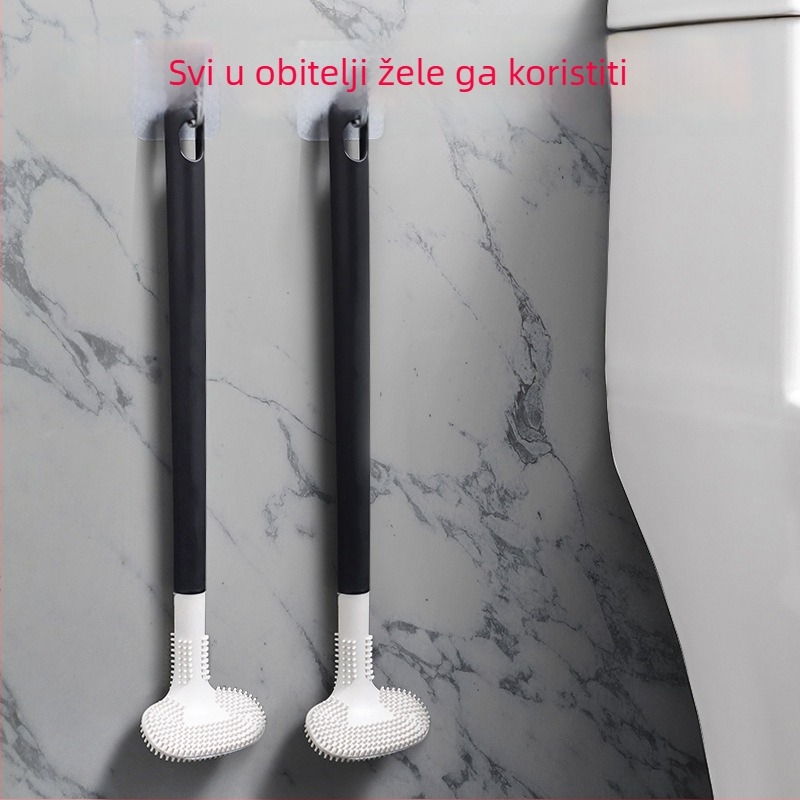 Silikonska zidna četka za wc za kupaonicu – bez mrtvih kutova, novi model 2024