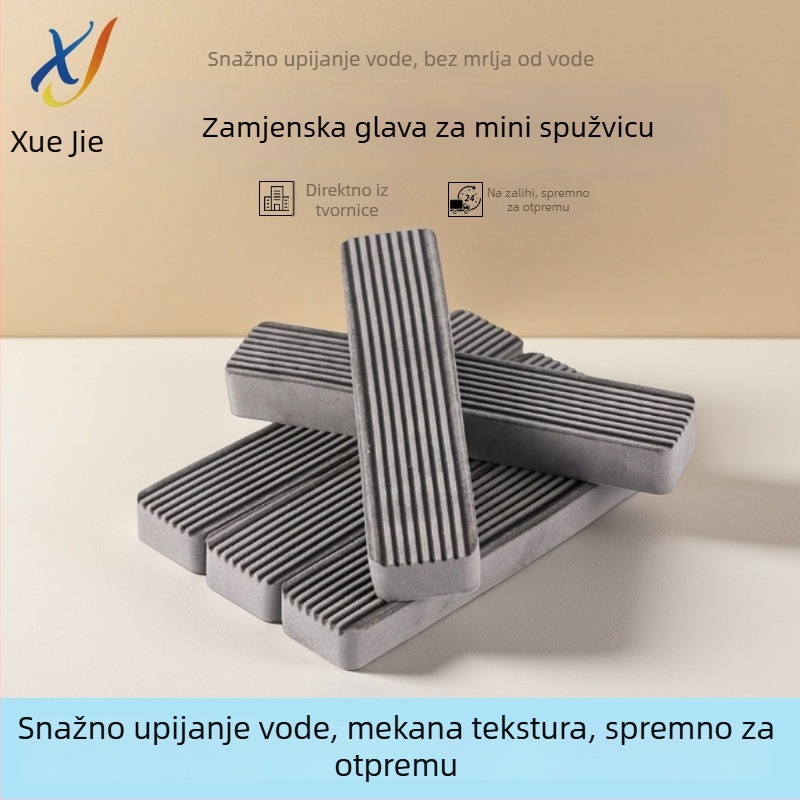 Universalna mini glava mopa za zamjenu, apsorbirajuća spužva, prijenosna ručna glava mopa
