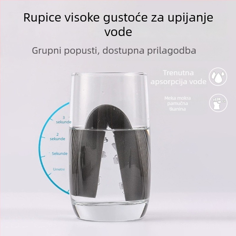 Universalna mini glava mopa za zamjenu, apsorbirajuća spužva, prijenosna ručna glava mopa