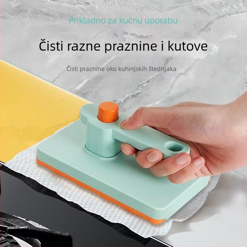 Mini plosnati mop s krpom za lice, bez dodirivanja rukama, prijenosni stolni mop za suho i mokro čišćenje