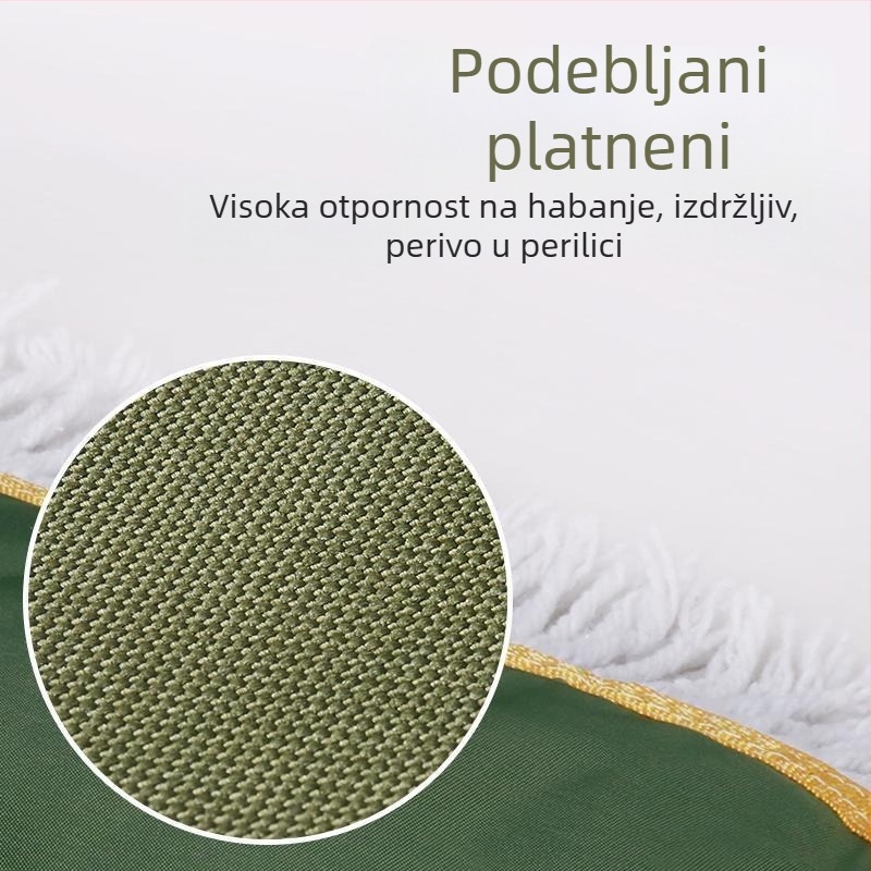 Ravni mop – zamjenska krpa za prašinu, veličine 40/60/90/110 cm, glava s trakom
