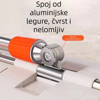 Ploški mop s klipom za tkanine, za kućnu upotrebu, pogodan za drvene podove