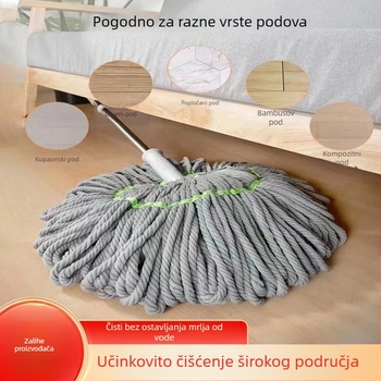 Picasso rotirajući mop s automatskim iscijeđivanjem, bez dodirivanja rukama, suho i mokro, glava od mikrovlakana