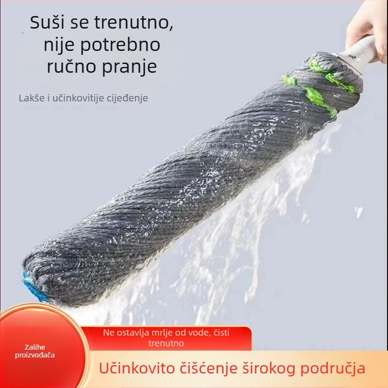 Picasso rotirajući mop s automatskim iscijeđivanjem, bez dodirivanja rukama, suho i mokro, glava od mikrovlakana