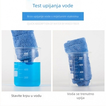 Zamjenski plohi mop krpa za kućnu upotrebu, preklopna donja pločica s manžetom, koralni pliš mikrovlakna glava za prašinu