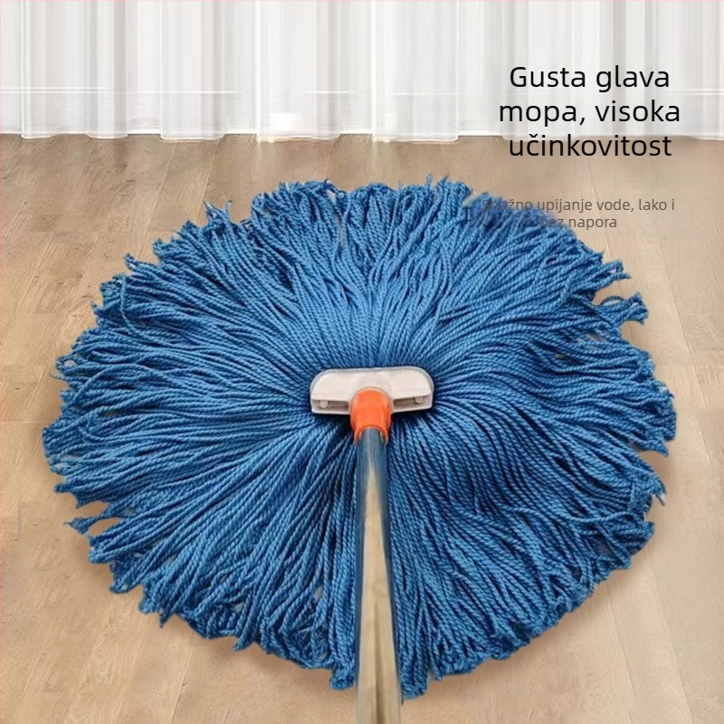 Mop od mikrovlakana bez tragova vode za dnevni boravak i spavaću sobu, šnorski mop, apsorpcijski, za mokro i suho čišćenje