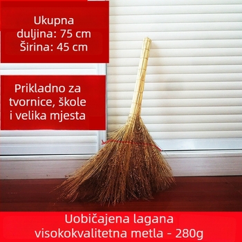 Metla od sorghuma, debela, ručno izrađena kućna metla za čišćenje