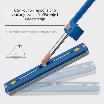 Plosnati mop za kućnu upotrebu, čišćenje bez dodirivanja, velika apsorpcija, debela ultra-fina vlakna