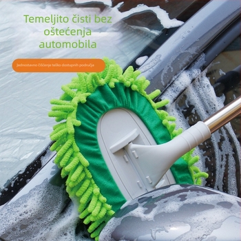 Chenille plosnati mop krpa, upijajuća za čišćenje, pogodna za drvene podove i pločice, mokro i suho čišćenje