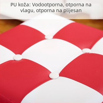 PU kožni skladišni tabure – sklopivi stolac za odlaganje odjeće i igračaka