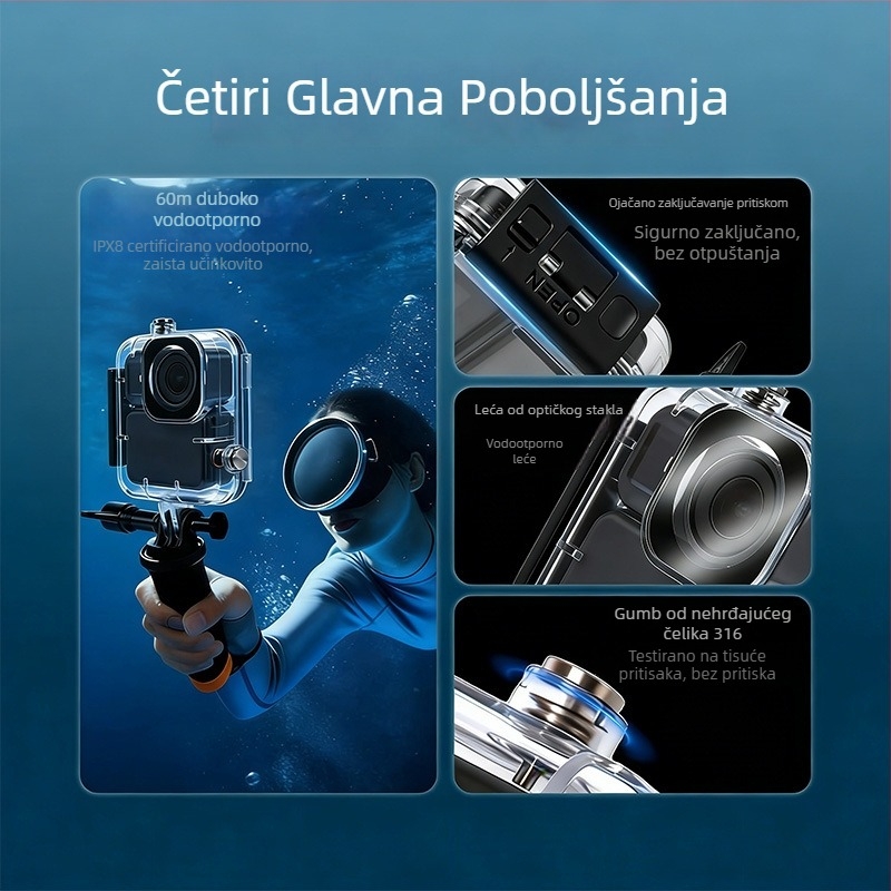 Vodootporan zaštitni kućište za DJI Osmo Nano (5/4/3), dubina do 60 m