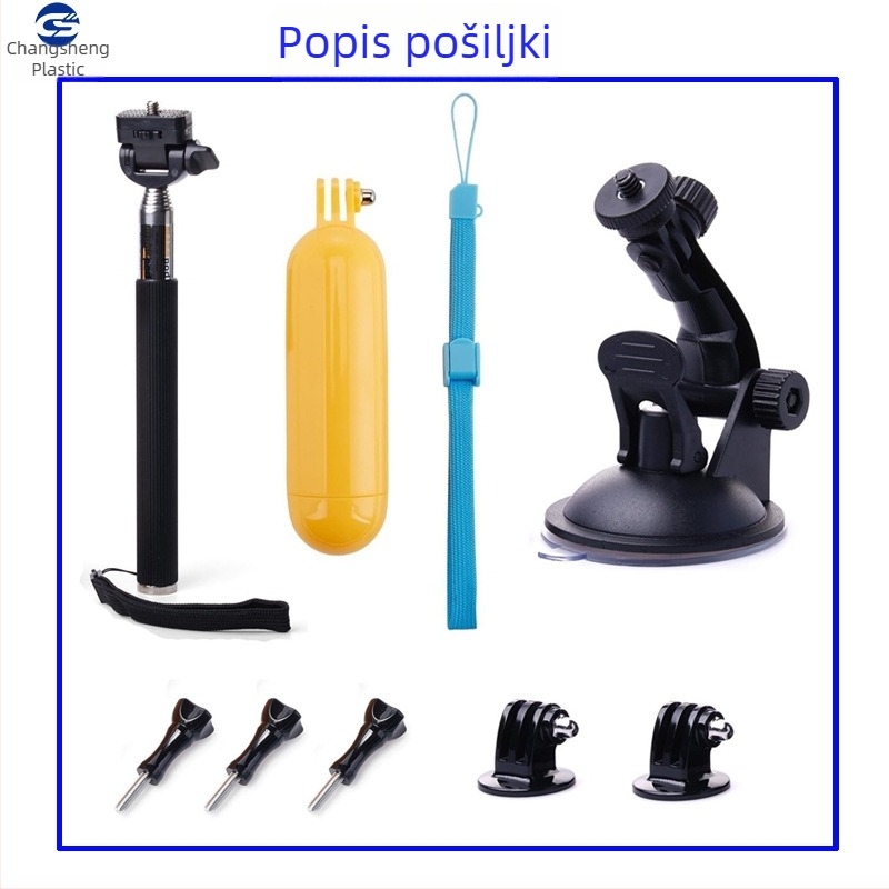 Set dodatne opreme za sportsku kameru s GoPro nosačem i DJI Mountain Dog za fotografiranje na otvorenom i prijenos uživo