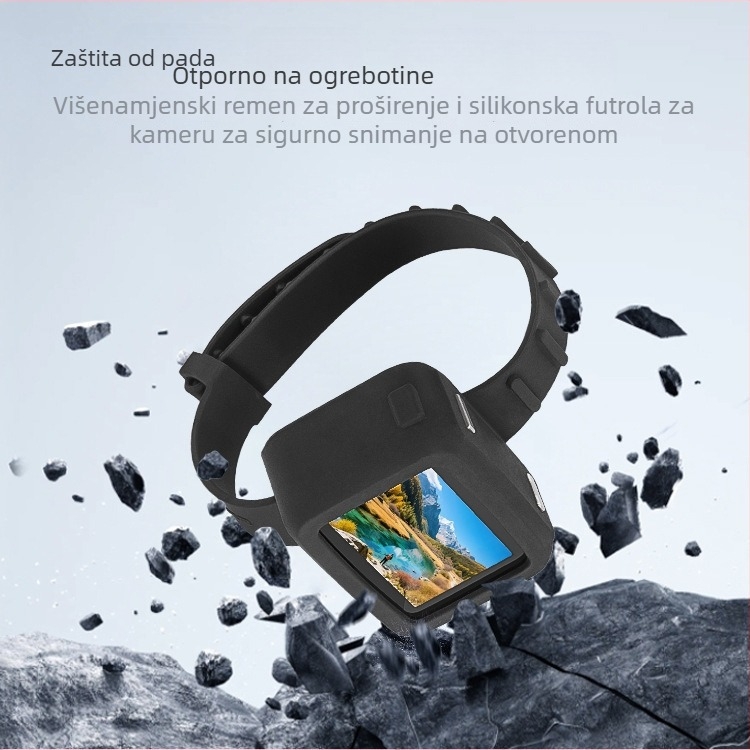 Osmo Nano silikonski zaštitni poklopac sa trakom za prijenos slike i proširenim remenom za sportsku kameru