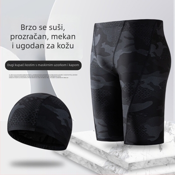 Muške kupaće šorceve u maskirnom uzorku, prozračne, plus size, slobodan kroj