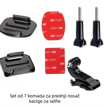 GoPro 10 set nosača za kacigu, 7 kom, univerzalni nosač kacige za DJI Action kamere