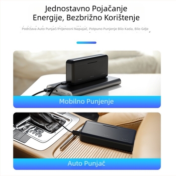 TELESIN Brza punjačka kutija za DJI Action 6, prenosni punjač i dodaci Action5Pro