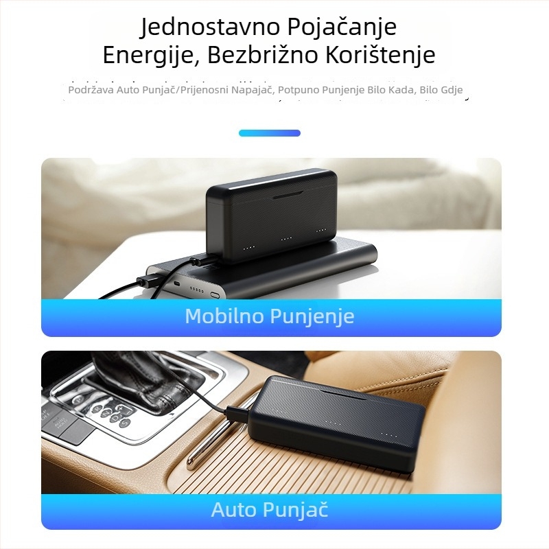 TELESIN Brza punjačka kutija za DJI Action 6, prenosni punjač i dodaci Action5Pro