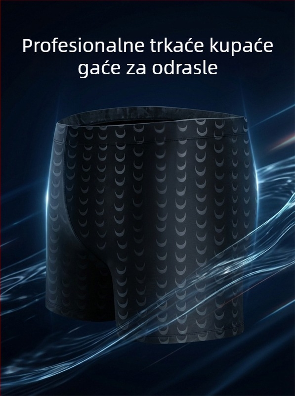 Muške kupaće gaće s imitacijom kože ajkule, protiv posramljenosti, boxer kroj
