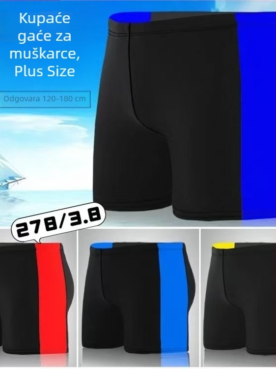 Muške kupaće gaćice s cvjetnim uzorkom, kroj briefs, Milk Silk poliester, za plažu i bazen