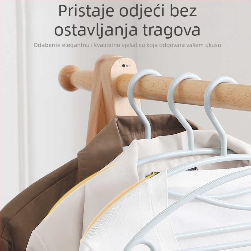 Vješalica za odjeću za odrasle i djecu, debela, protuklizna, bez šavova, bez ispupčenja