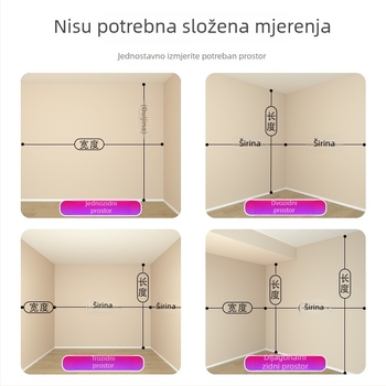 Prilagođeni stalak za odjeću od poda do stropa, 38 mm debeli, za spavaću sobu, garderoba za najam, stup otporan na prašinu
