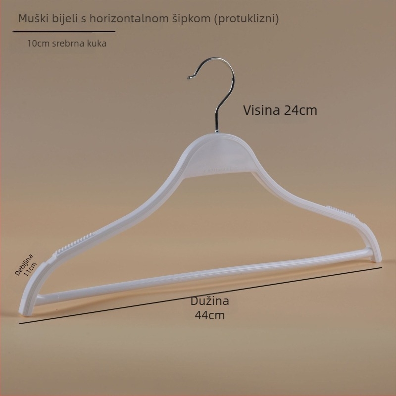 Plastična vješalica za odjeću – višenamjenska, protuklizna, bez šavova, za sušenje odjeće