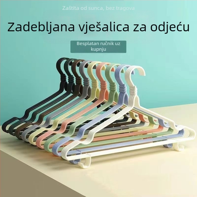 Deblja metalna vješalica za odjeću, protuklizna, za balkon i studentski dom