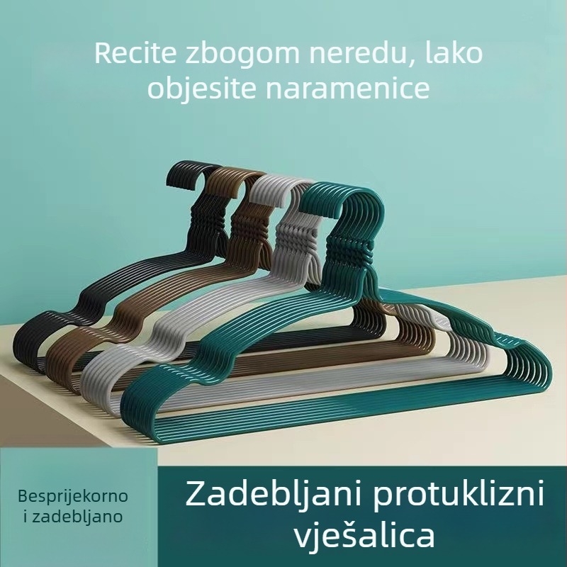 Deblja metalna vješalica za odjeću, protuklizna, za balkon i studentski dom