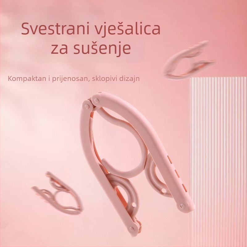 Putna sklopiva vješalica za odjeću, prijenosni organizator garderobe za dom, Studentski dom ili putovanje
