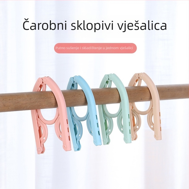 Putna sklopiva vješalica za odjeću, prijenosni organizator garderobe za dom, Studentski dom ili putovanje