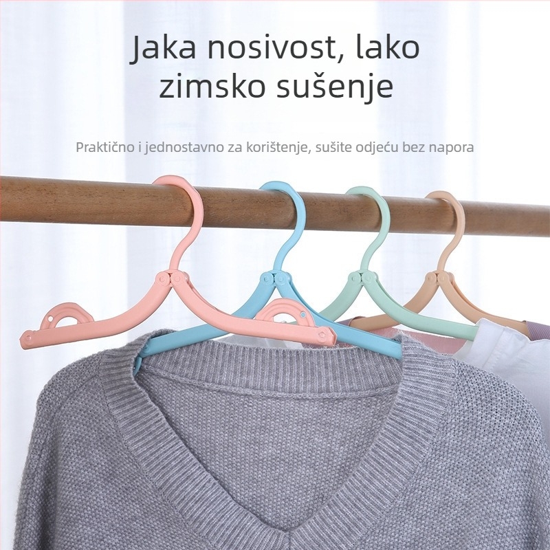 Putna sklopiva vješalica za odjeću, prijenosni organizator garderobe za dom, Studentski dom ili putovanje