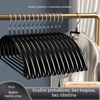 Vješalica za odjeću za kućnu upotrebu – bez šavova, zaštita ramena, pogodna za domove studenata i studentske kapute, deblja i veća
