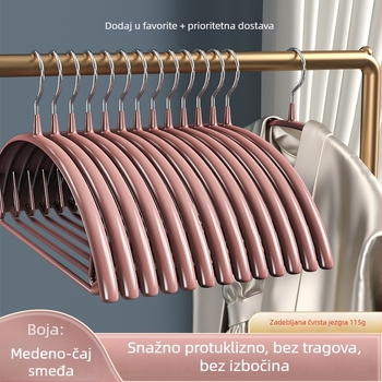 Vješalica za odjeću za kućnu upotrebu – bez šavova, zaštita ramena, pogodna za domove studenata i studentske kapute, deblja i veća