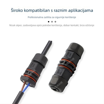 Vodootporan konektor za spajanje vodiča na ploču za rasvjetu, adapter za zidno rasvjetno tijelo, brzi spoj sa samozaključivanjem, blok terminala za novu energiju
