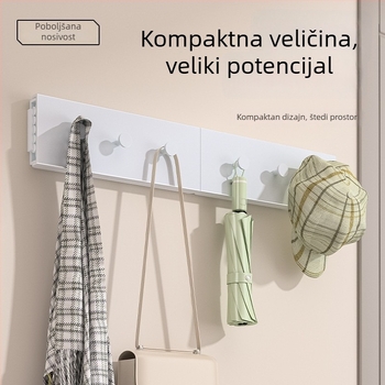 Sklopivi zidni stalak za sušenje odjeće za balkon, unutarnja montaža, moderan minimalistički dizajn
