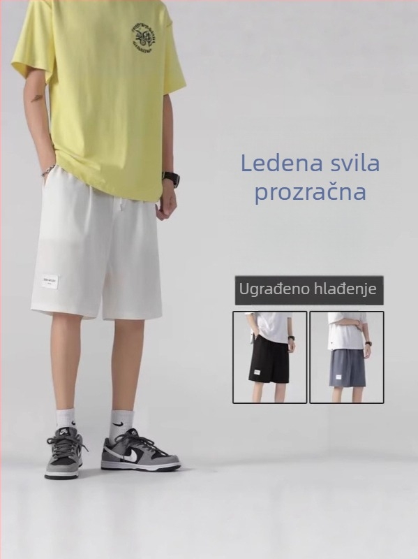 Muške kratke hlače za ljeto s brzosušećim materijalom – trčanje i sport