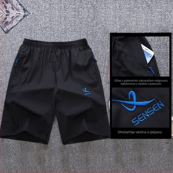 Muški ljetni opušteni šorc od Ice Silk, brzo se suši, srednje duljine, za trčanje i plažu