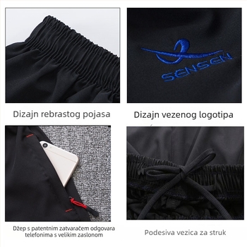 Muški ljetni opušteni šorc od Ice Silk, brzo se suši, srednje duljine, za trčanje i plažu